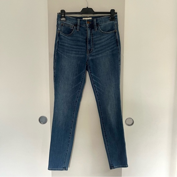 Madewell 10” High Rise Skinny Jeans - Medium Wash - Size 27 - Classic Minimal - Picture 3 of 11